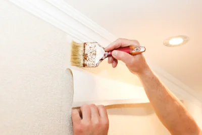 Pose de papier peint à Ginoles — revêtements muraux et toiles de verre